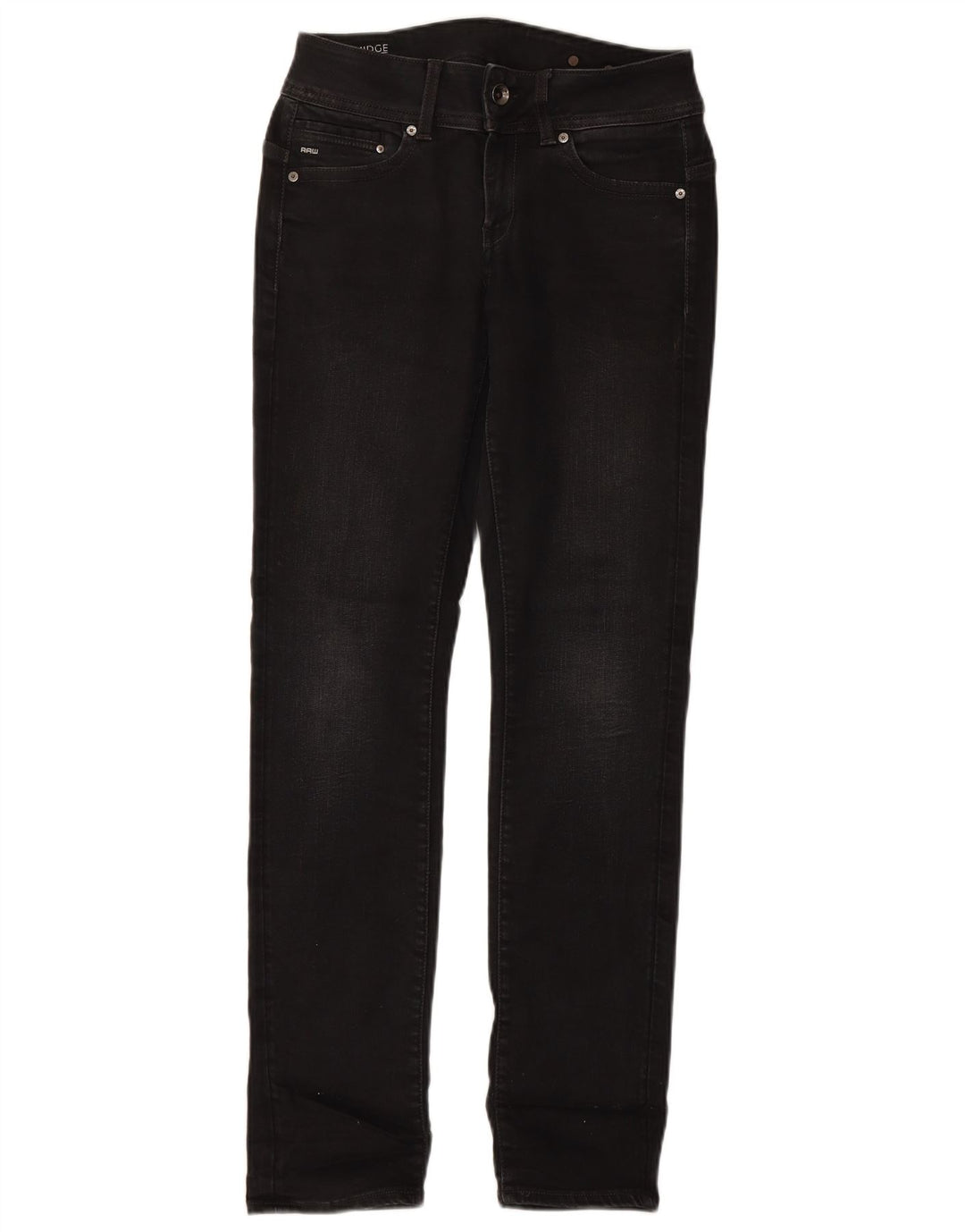 Jeans retos femininos G-STAR W29 L32 algodão cinza