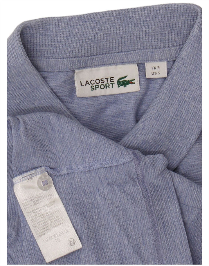 Camisa polo masculina LACOSTE tamanho 3 pequeno algodão azul