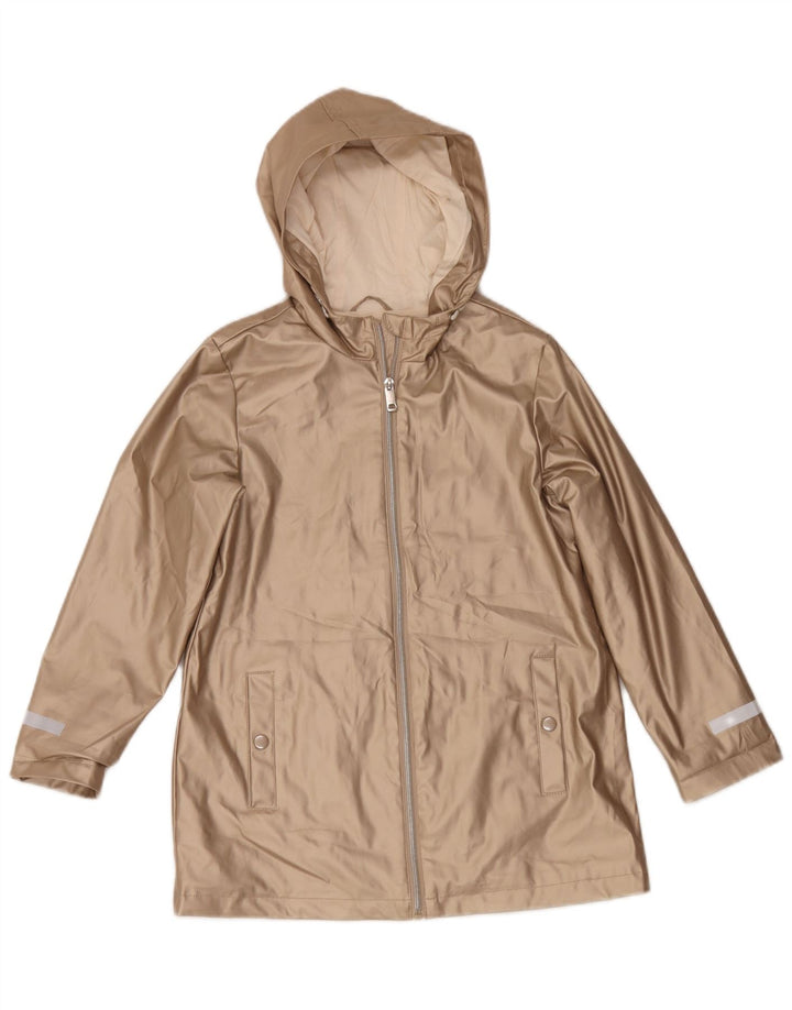 Capa de chuva com capuz para meninas Marks & Spencer 9-10 anos poliuretano dourado
