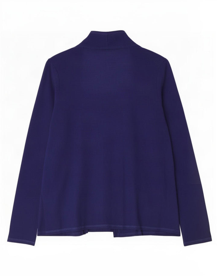 Top cardigã feminino Marks & Spencer UK 14 poliéster azul médio
