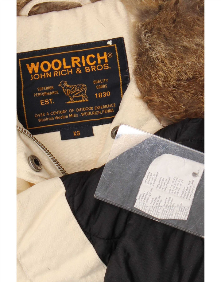 Jaqueta militar feminina Woolrich Reino Unido 6 XS bege nylon