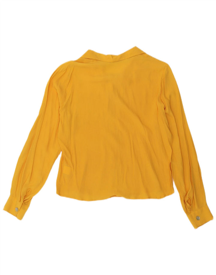 Blusa feminina Marcello Cioni IT 46 grande acetato amarelo