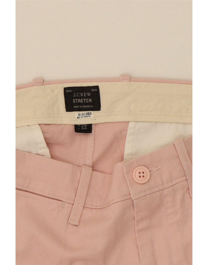 J. CREW Mens Slim Chino Trousers W29 L30 Pink Cotton Vintage J. Crew and Second-Hand J. Crew from Messina Hembry 