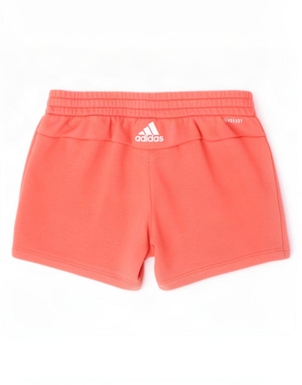 Shorts esportivos gráficos Adidas Aeroready para meninas 12-13 anos algodão rosa