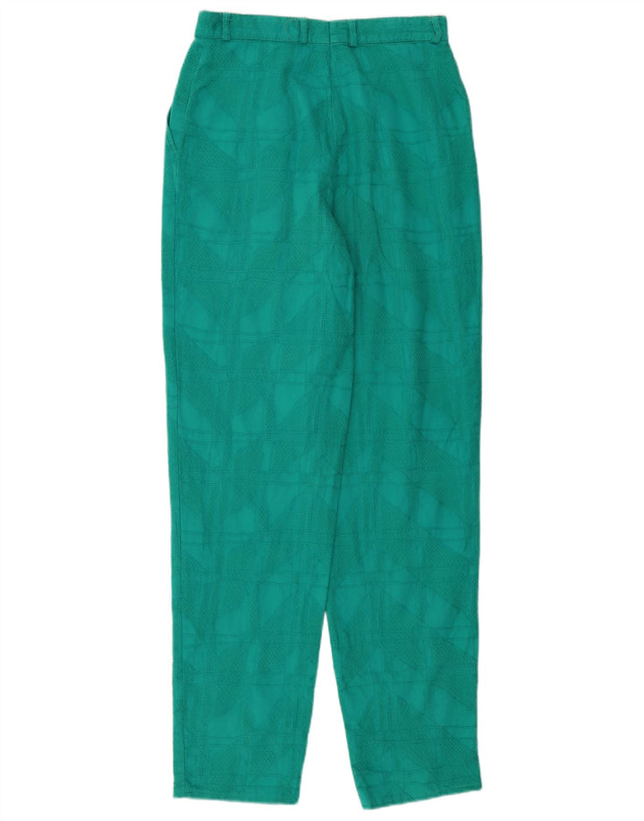 Calça Chino Feminina VINTAGE W28 L31 Xadrez Verde