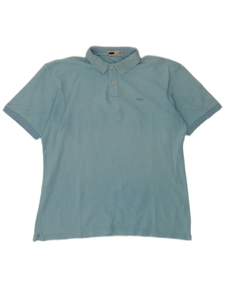 Camisa polo masculina Fila IT 52 grande azul