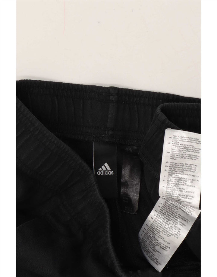 Shorts esportivos gráficos masculinos Adidas médio algodão preto