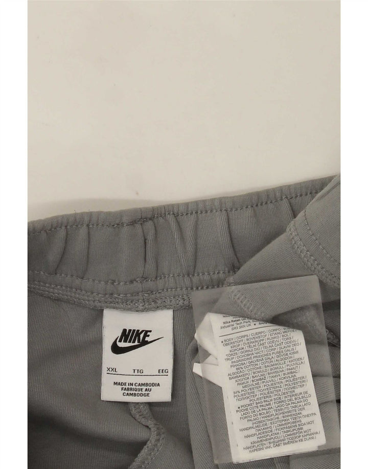 Calça de treino masculina Nike Joggers 2XL algodão cinza