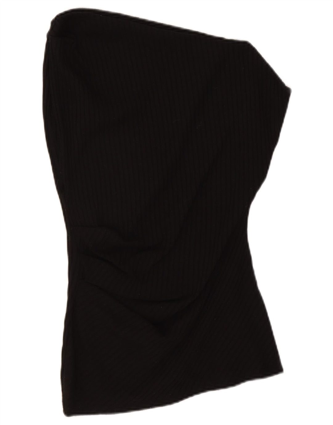 Blusa feminina sem mangas Zara Top UK 14 poliéster preto médio
