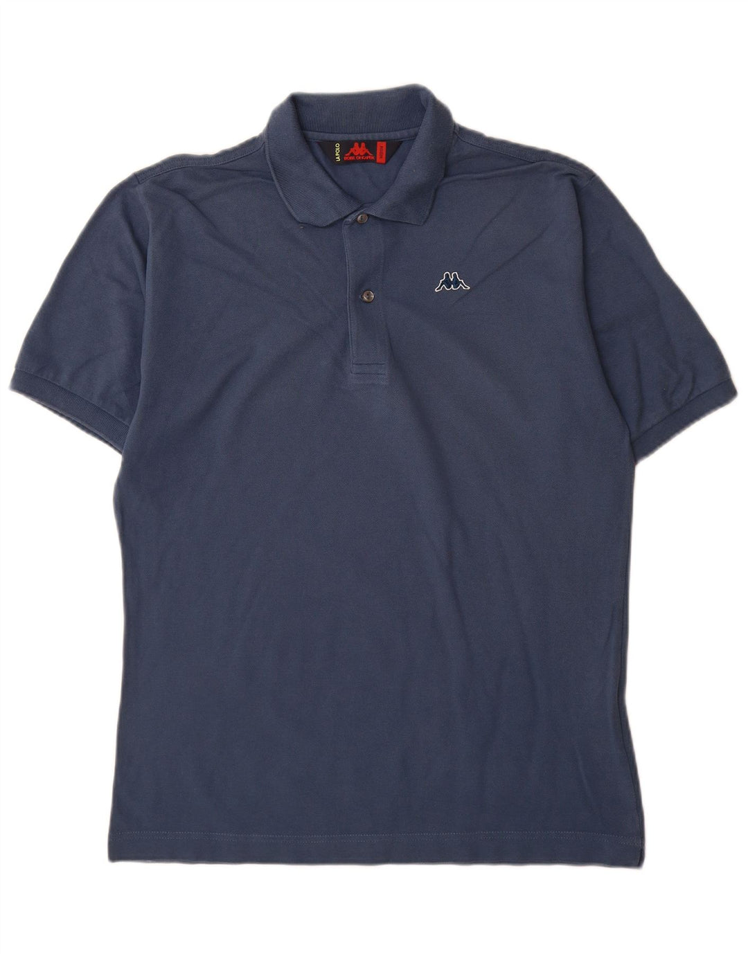 Camisa polo masculina Kappa de algodão azul marinho médio