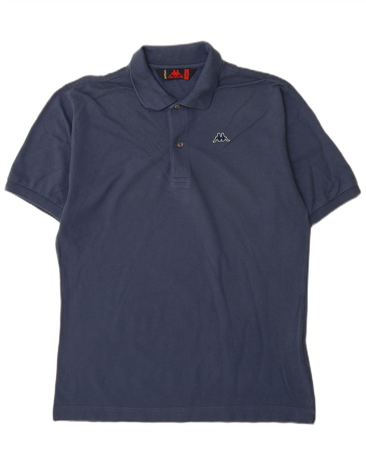 Camisa polo masculina Kappa de algodão azul marinho médio