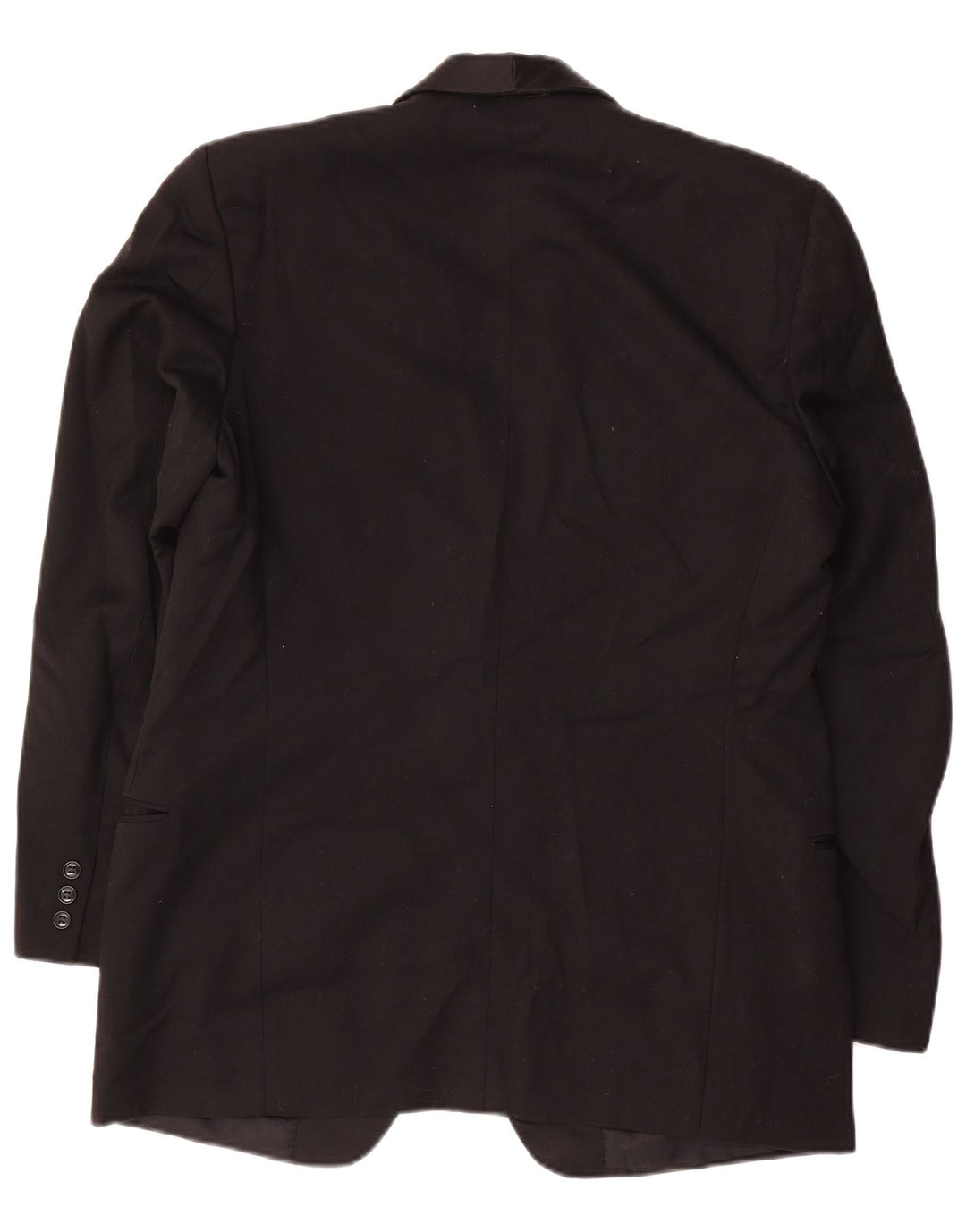 Terno masculino vintage de 1 botão e 2 peças IT 52 XL W32 L30 preto