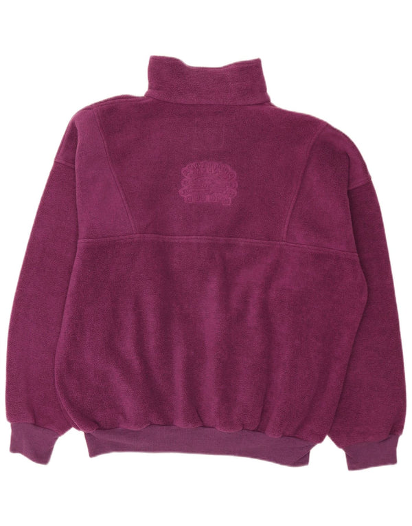 Jaqueta de lã grande vintage feminina Reino Unido 16 grande roxo
