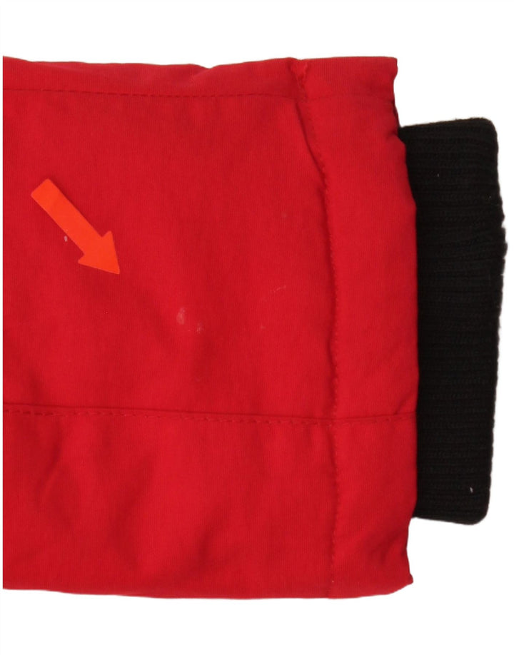 Jaqueta Parka Superdry Feminina com Capuz Oversized Reino Unido 10 Pequeno Nylon Vermelho