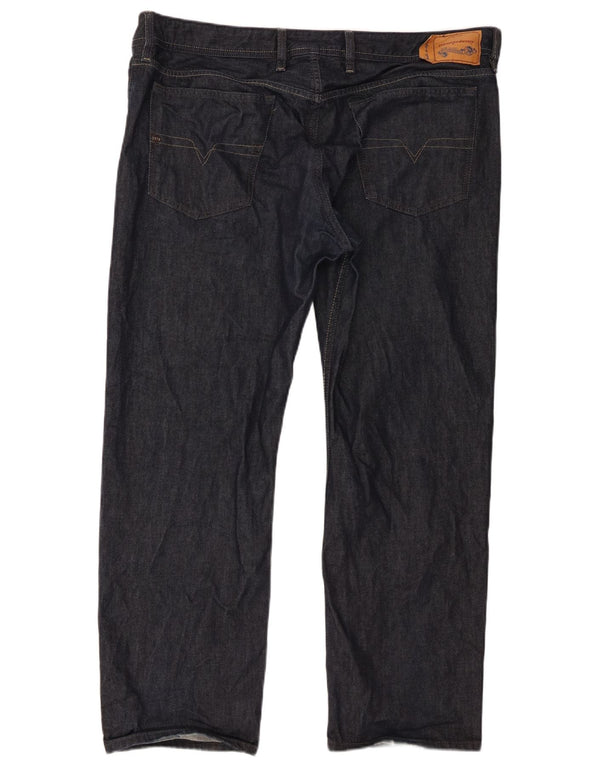 Diesel Masculino Waykee Regular Straight Jeans W40 L30 Azul Marinho Algodão