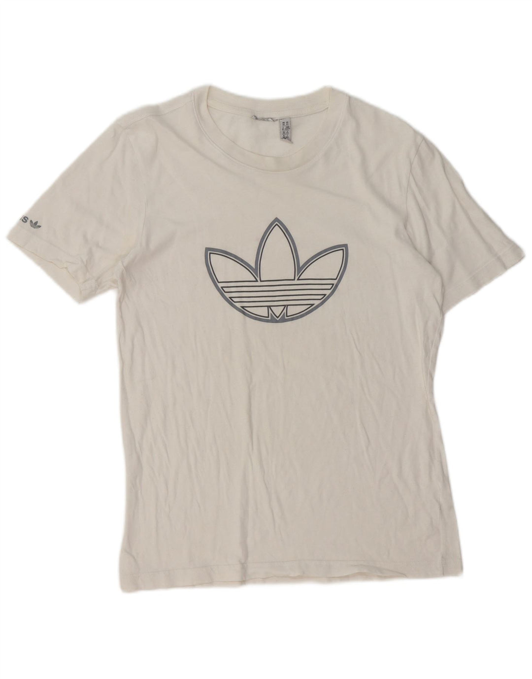 ADIDAS Mens Graphic T-Shirt Top XS Branco