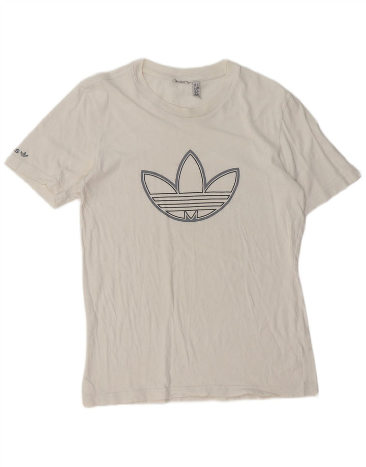 ADIDAS Mens Graphic T-Shirt Top XS Branco