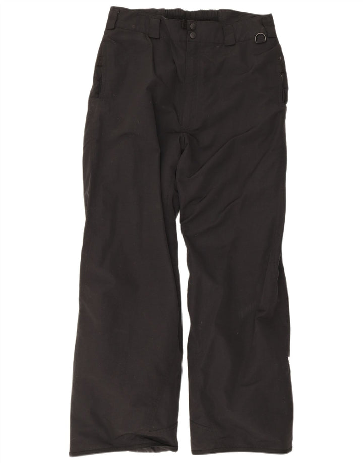 Columbia Calças masculinas de esqui médio preto nylon