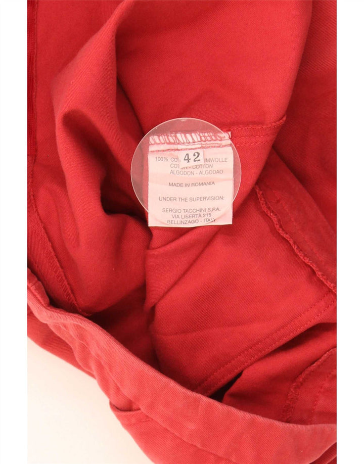 Saia evasê feminina Sergio Tacchini IT 42 médio W30 algodão vermelho