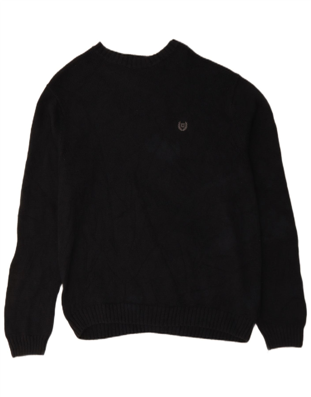 Suéter masculino Chaps com gola canoa XL azul marinho algodão