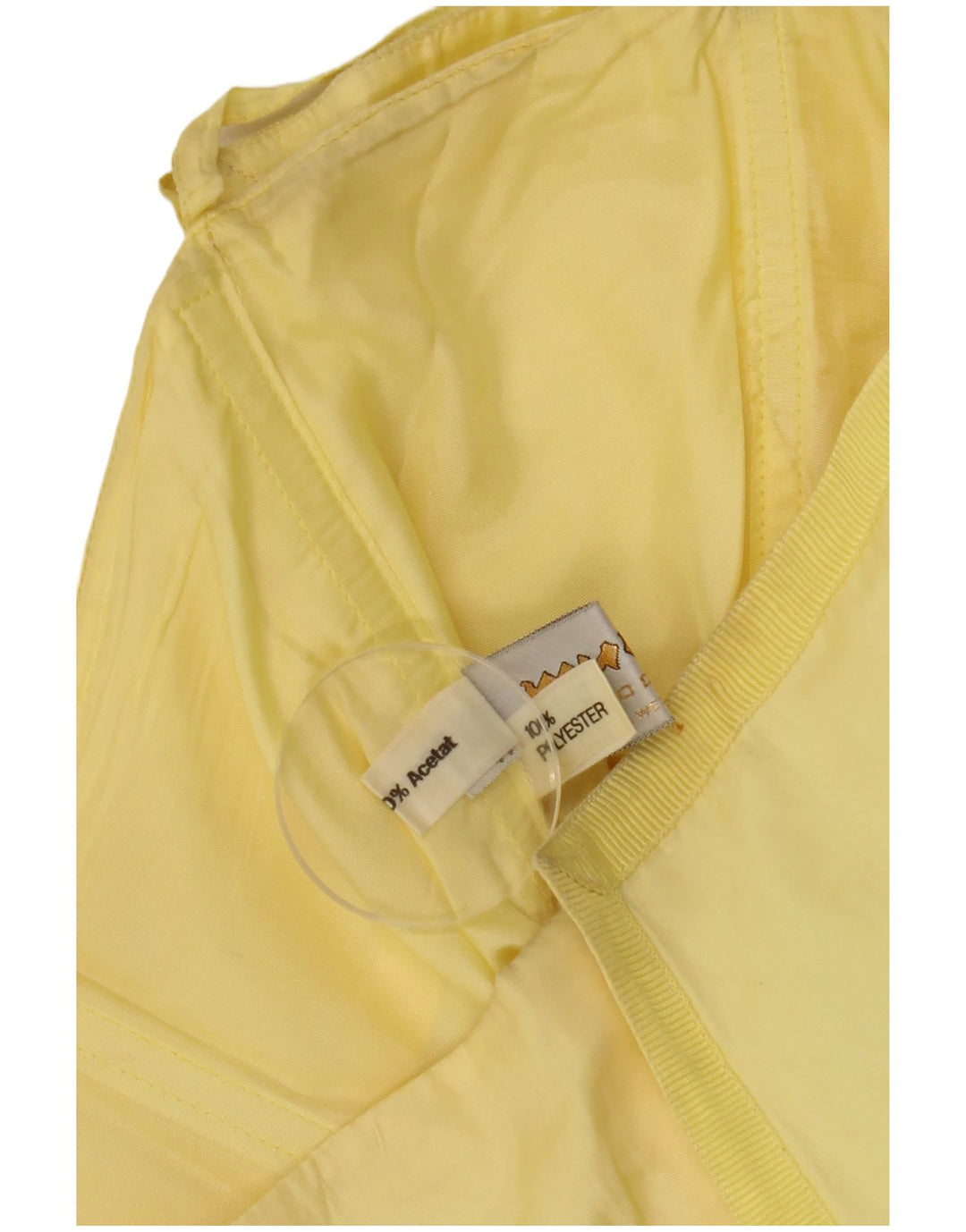 Vestido feminino assimétrico sem alças Murek EU 38 acetato amarelo médio