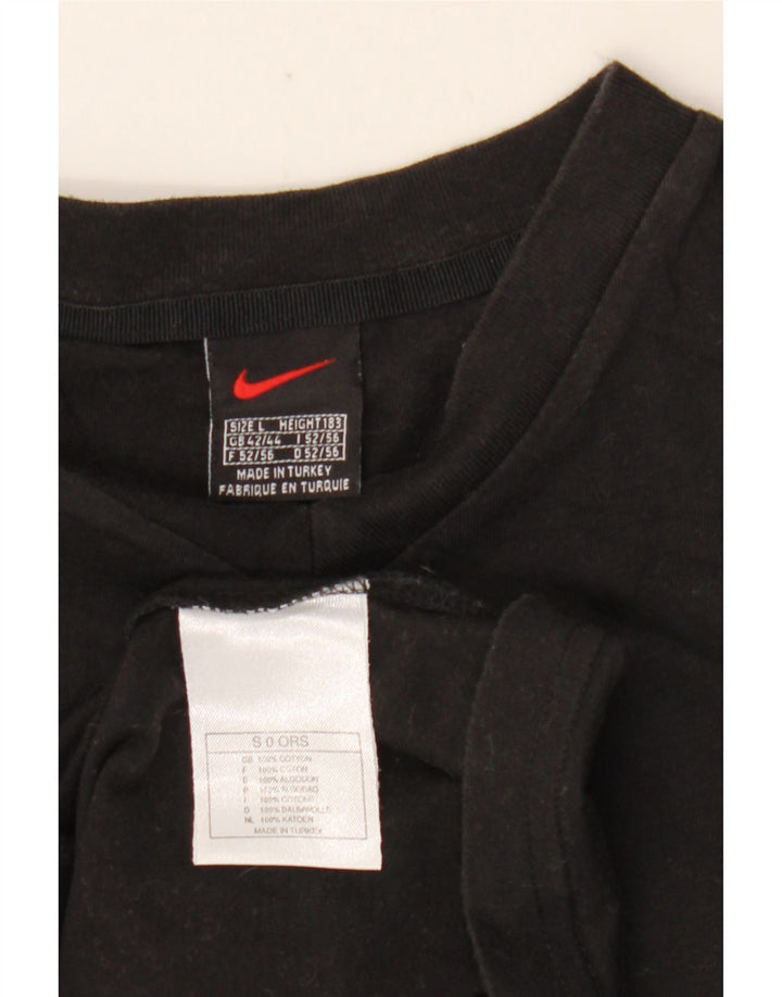 Camiseta masculina Nike Top UK 42/44 grande algodão preto