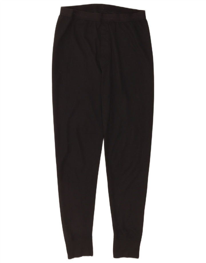 COLUMBIA Womens Leggings UK 14 Medium  Black Polyester