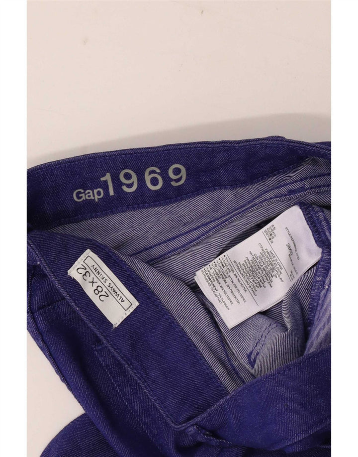 Jeans skinny feminino Gap W28 L32 algodão azul