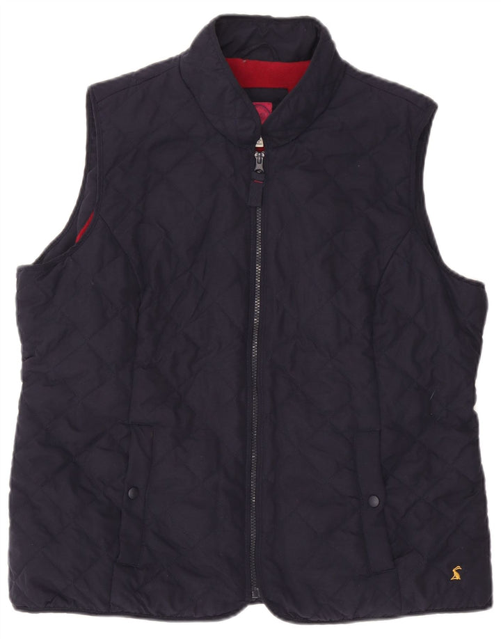 Gilet feminino acolchoado Joules UK 18 XL azul marinho poliéster