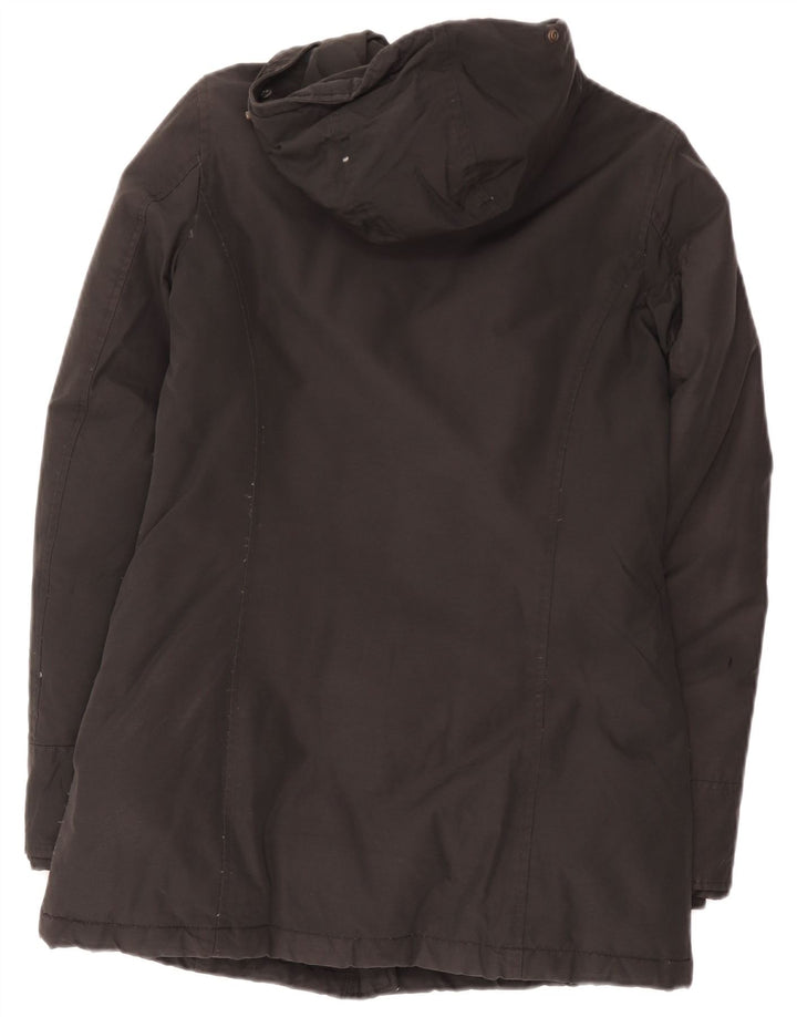Jaqueta Parka Feminina Woolrich com Capuz Reino Unido 6 XS Preto