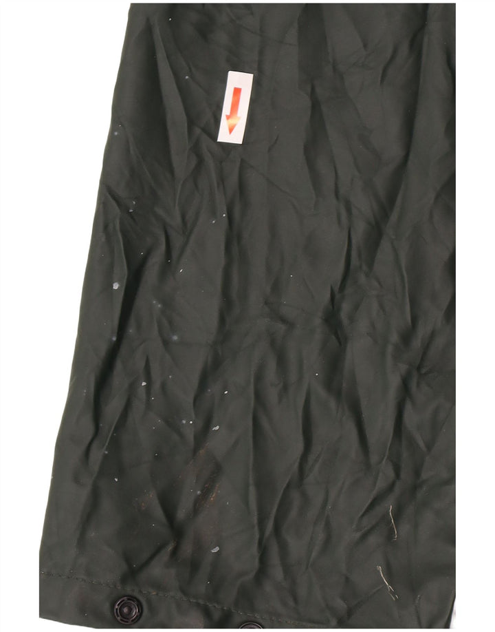 Jaqueta de chuva masculina Helly Hansen com capuz UK 42 XL poliuretano verde