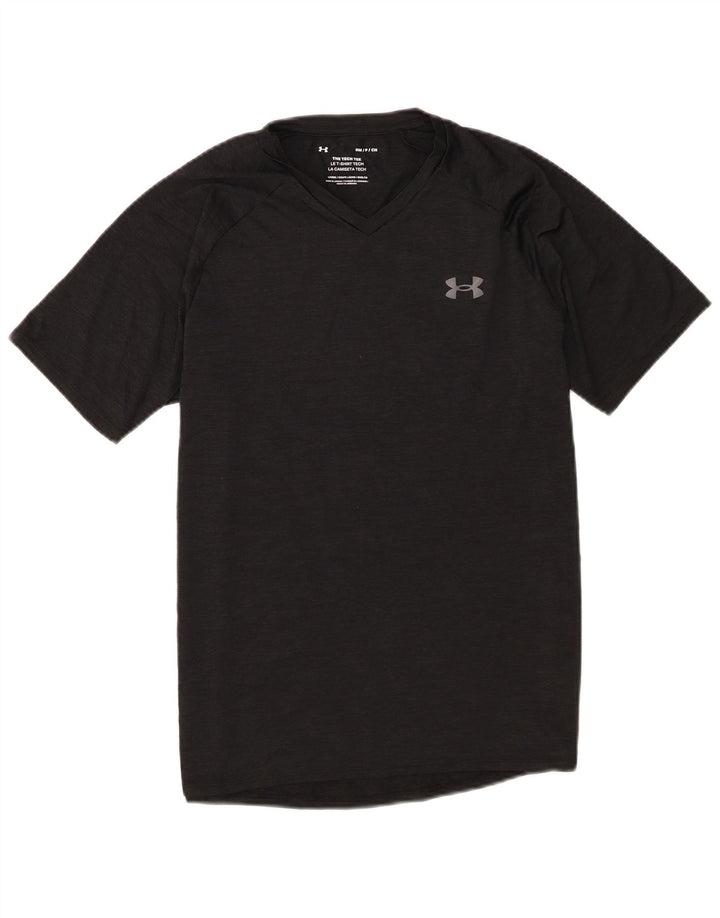 Camiseta masculina Under Armour pequena preta manchada