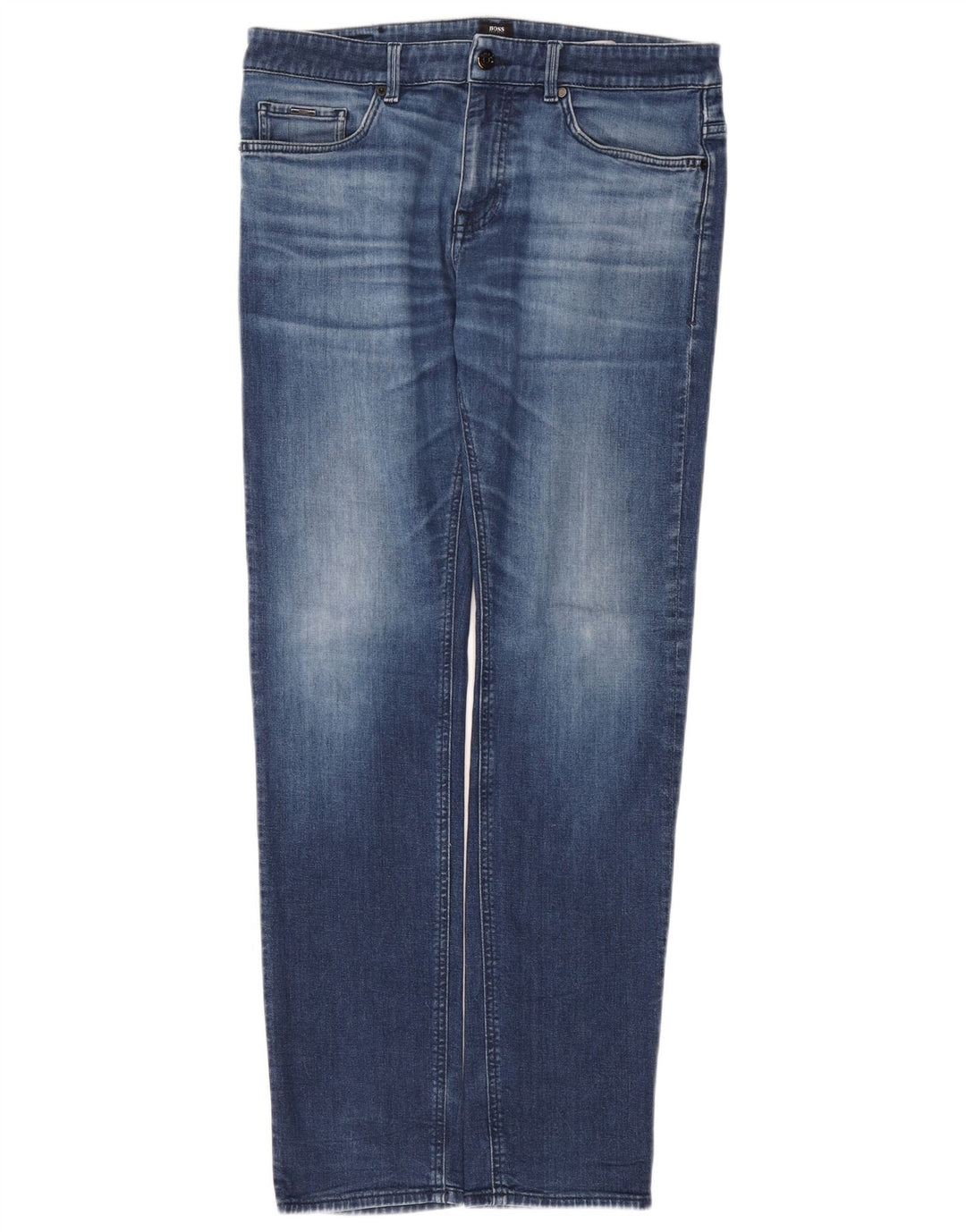 Hugo Boss Masculino Delaware Slim Jeans W34 L32 Azul Algodão