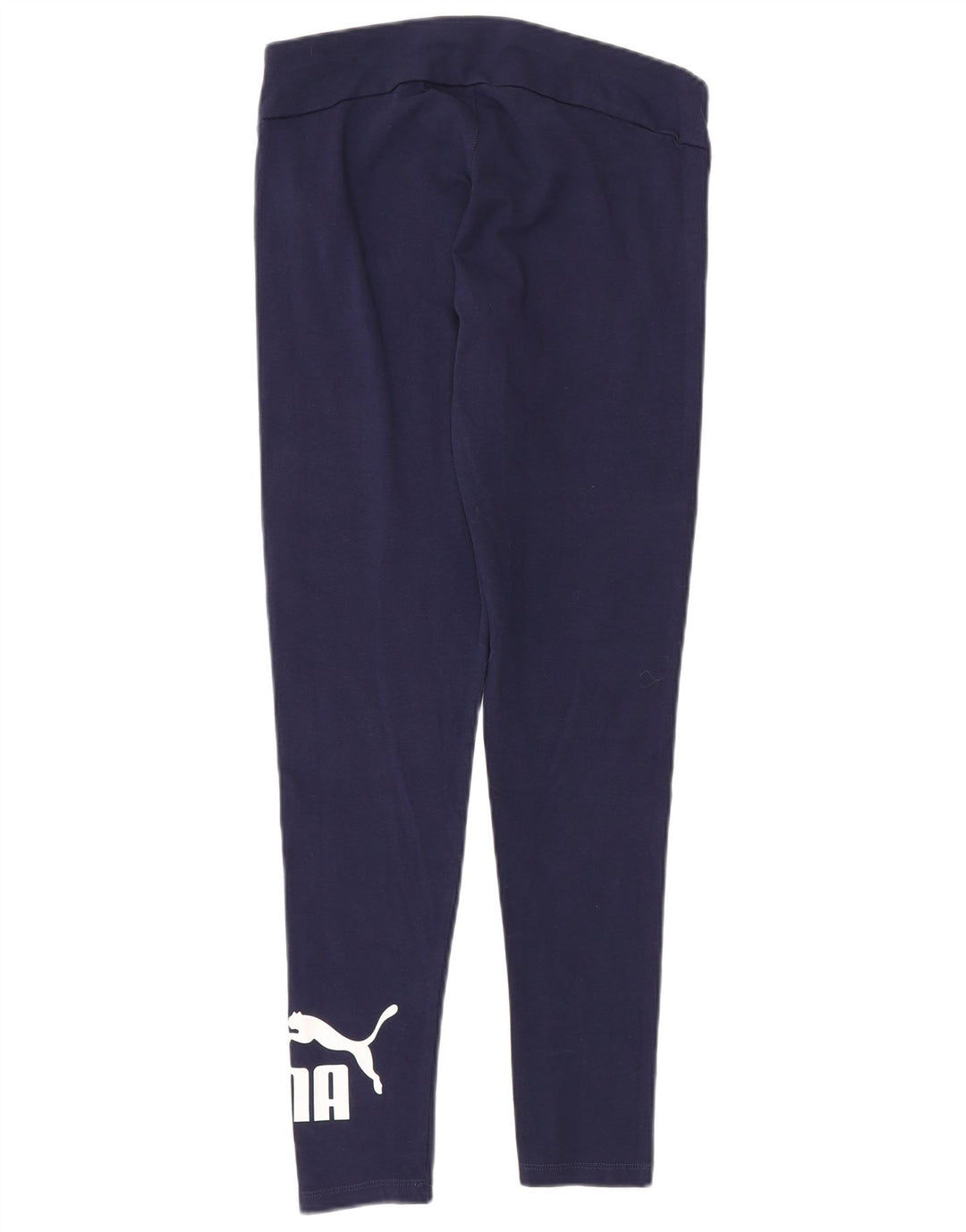 Puma Womens Graphic Leggings UK 12 Médio Azul Marinho Algodão