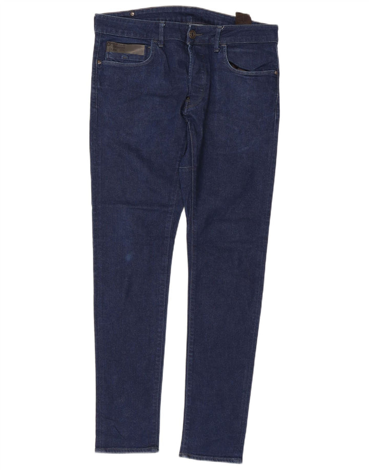 Jeans slim masculino G-STAR W34 L32 algodão azul