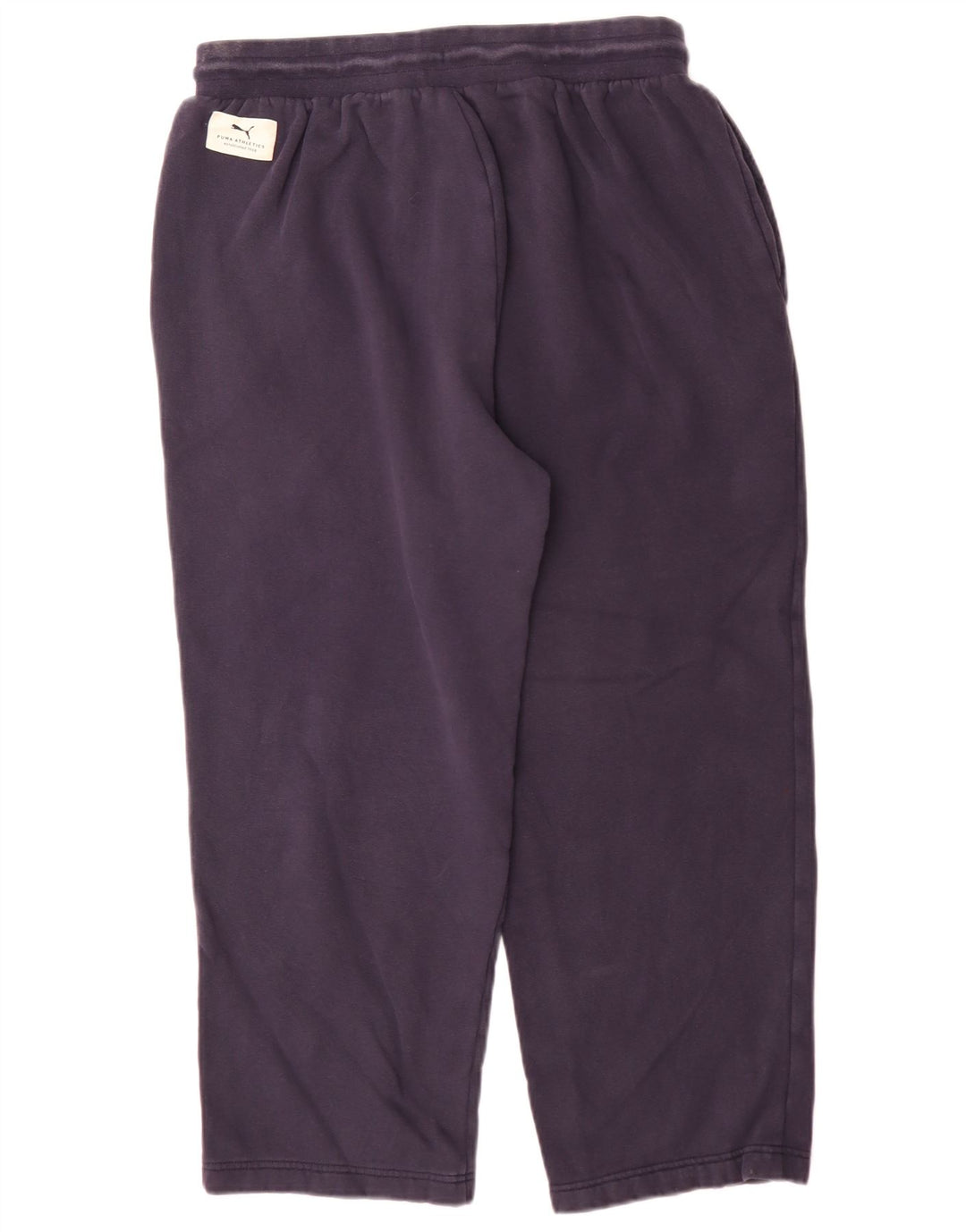 Calça de treino feminina Puma grande algodão azul marinho