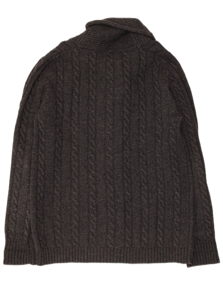 Suéter cardigã masculino G-Star XL lã de cordeiro cinza