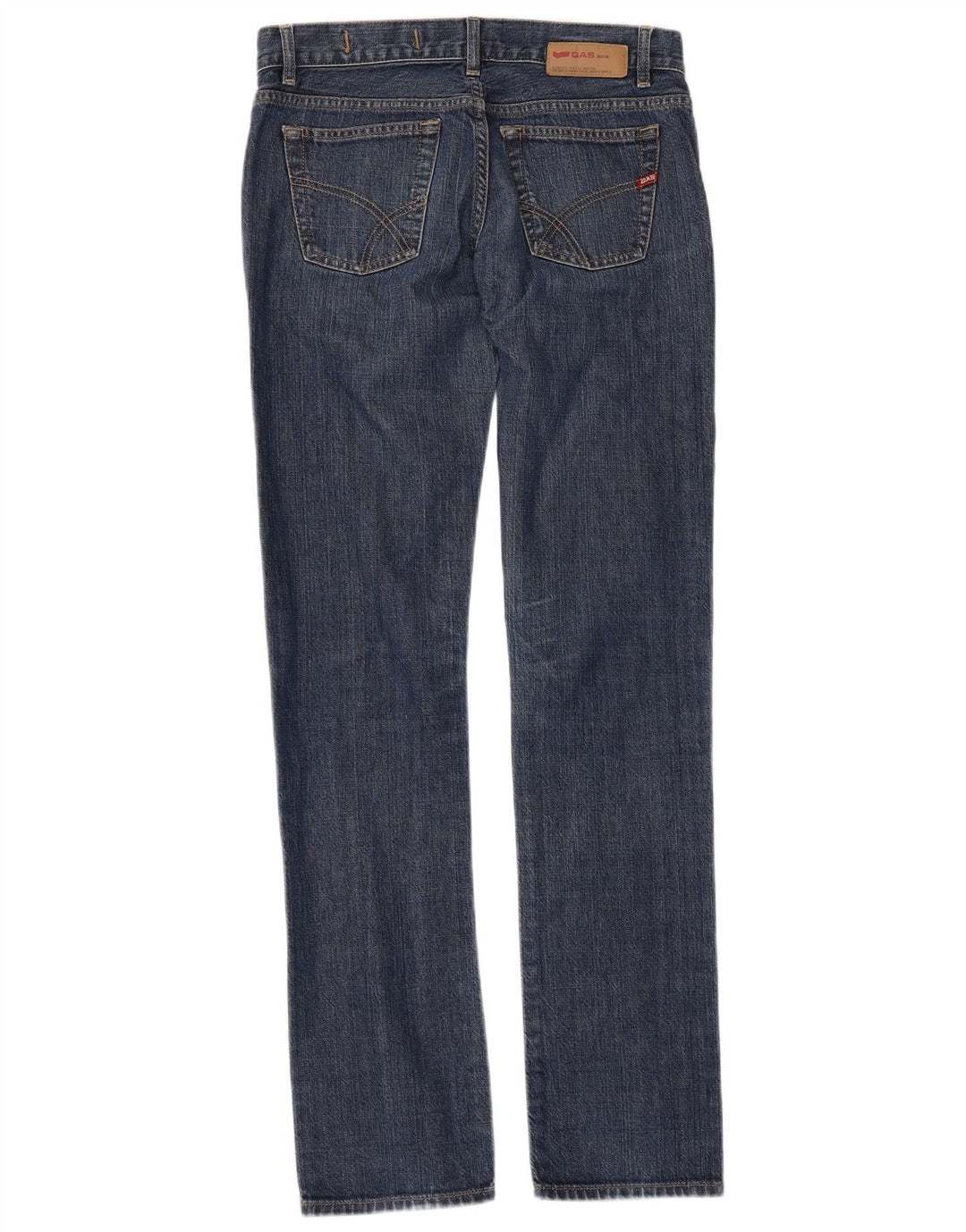 GAS Jeans Slim Feminino W28 L34 Azul Algodão