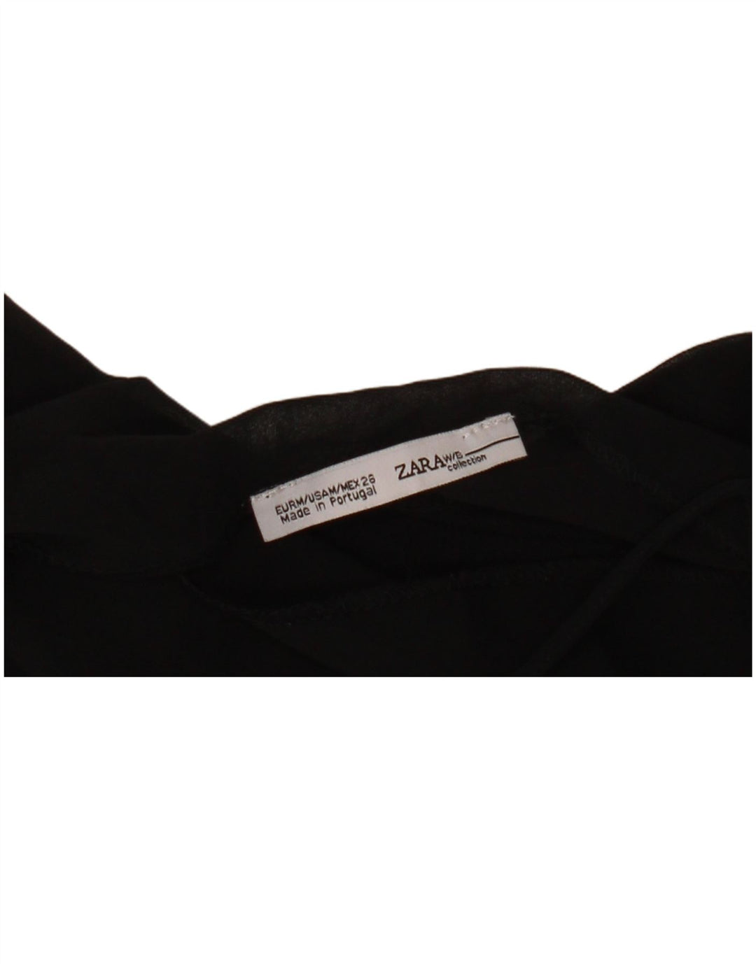 Top feminino Zara Halter UK 12 médio preto