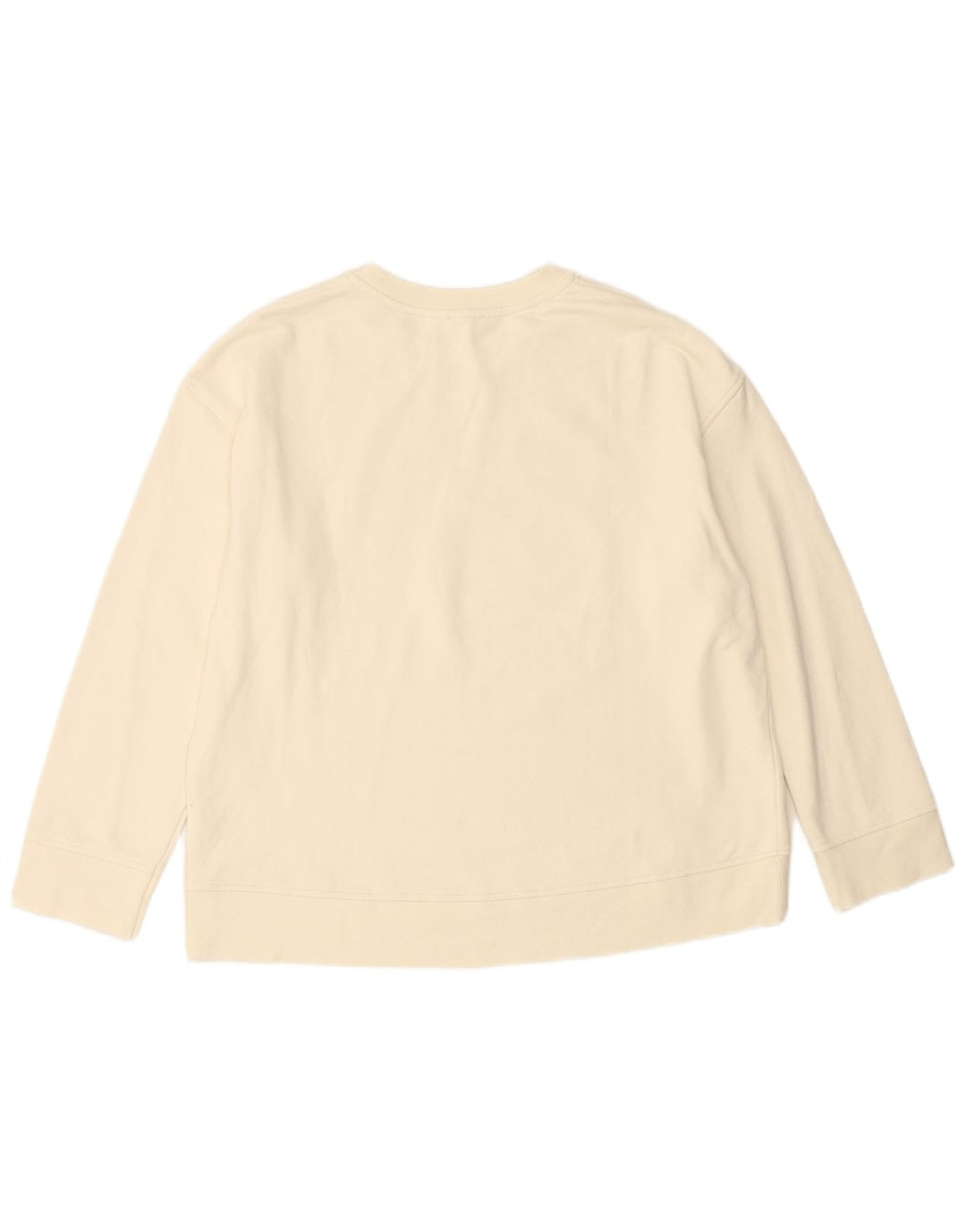 Suéter feminino JIGSAW com estampa gráfica superdimensionada Reino Unido 16 grande off white