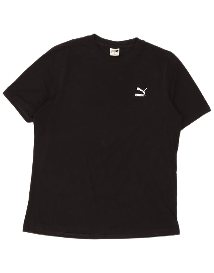 Camiseta masculina Puma grande algodão preto