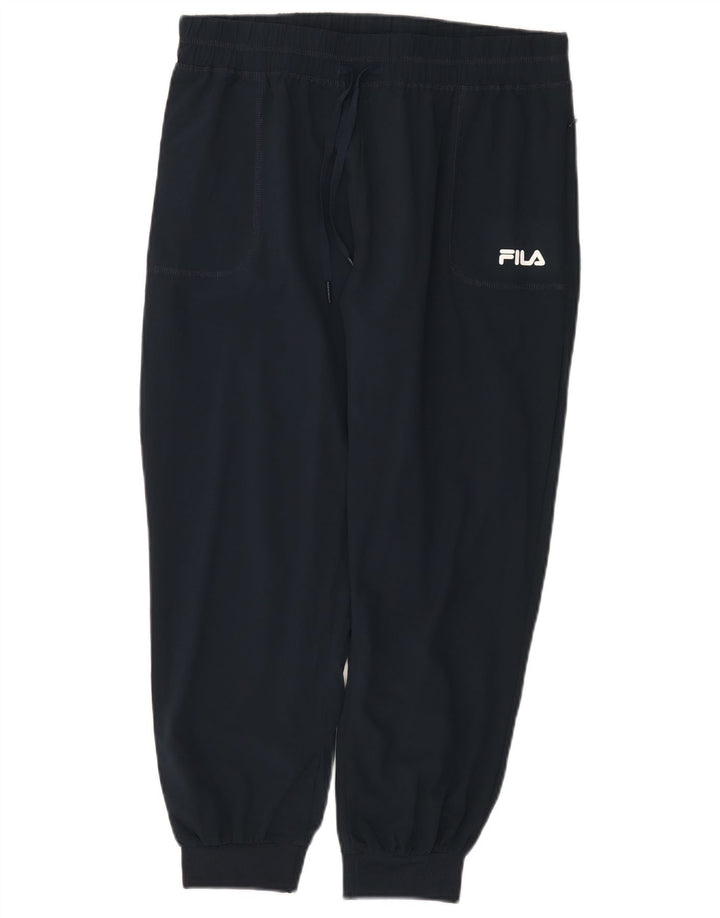 Calça de treino feminina Fila Joggers UK 12 médio azul marinho poliéster