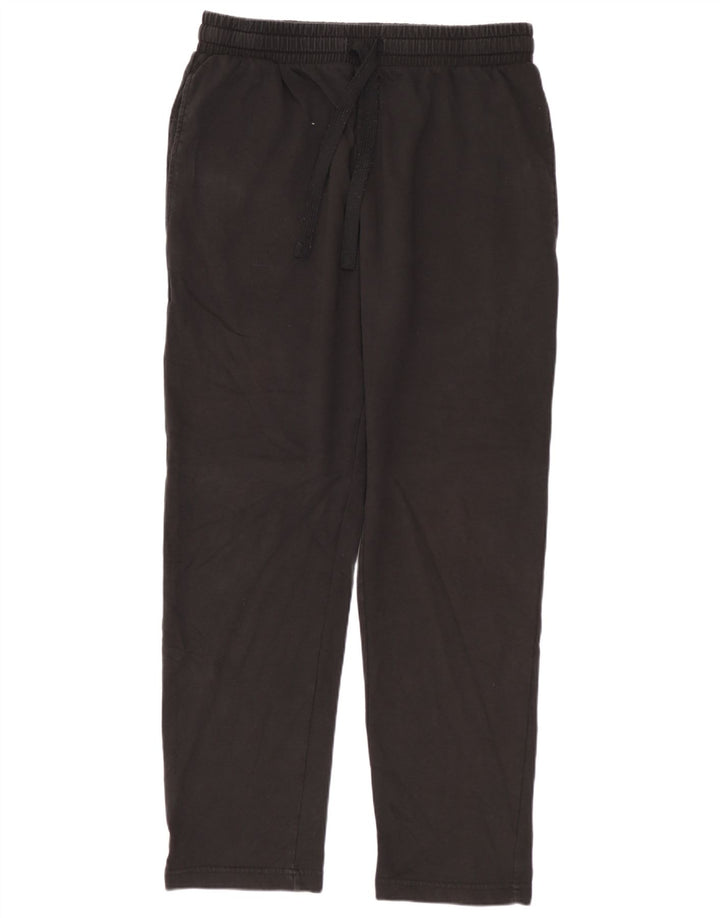 Calça de treino feminina MARKS & SPENCER UK 14 algodão preto médio