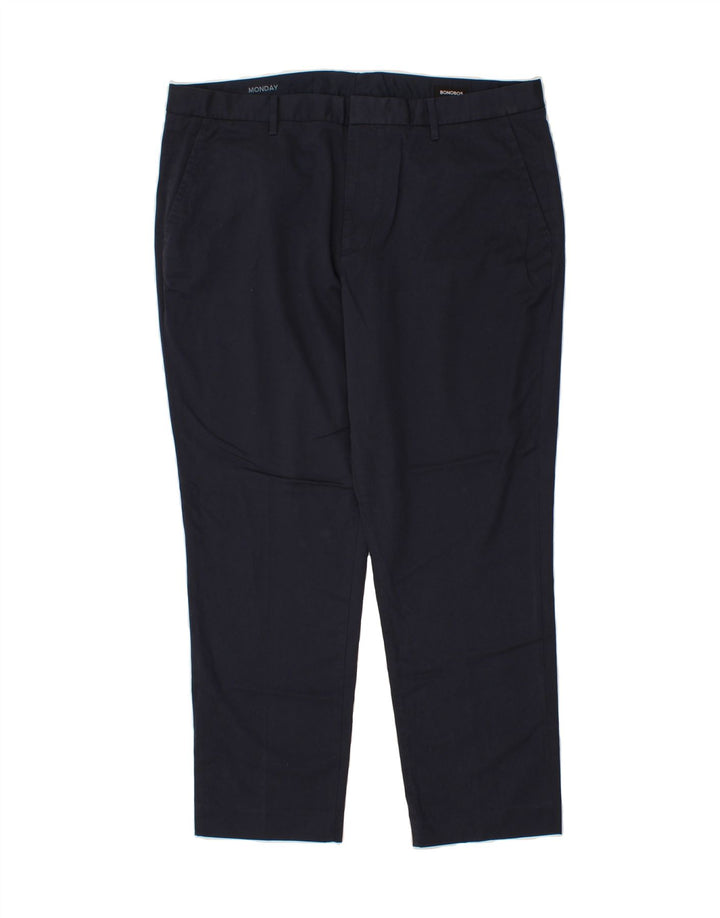 BONOBOS Womens Slim Chino Trousers W40 L29 Navy Blue Cotton Vintage BONOBOS and Second-Hand BONOBOS from Messina Hembry 