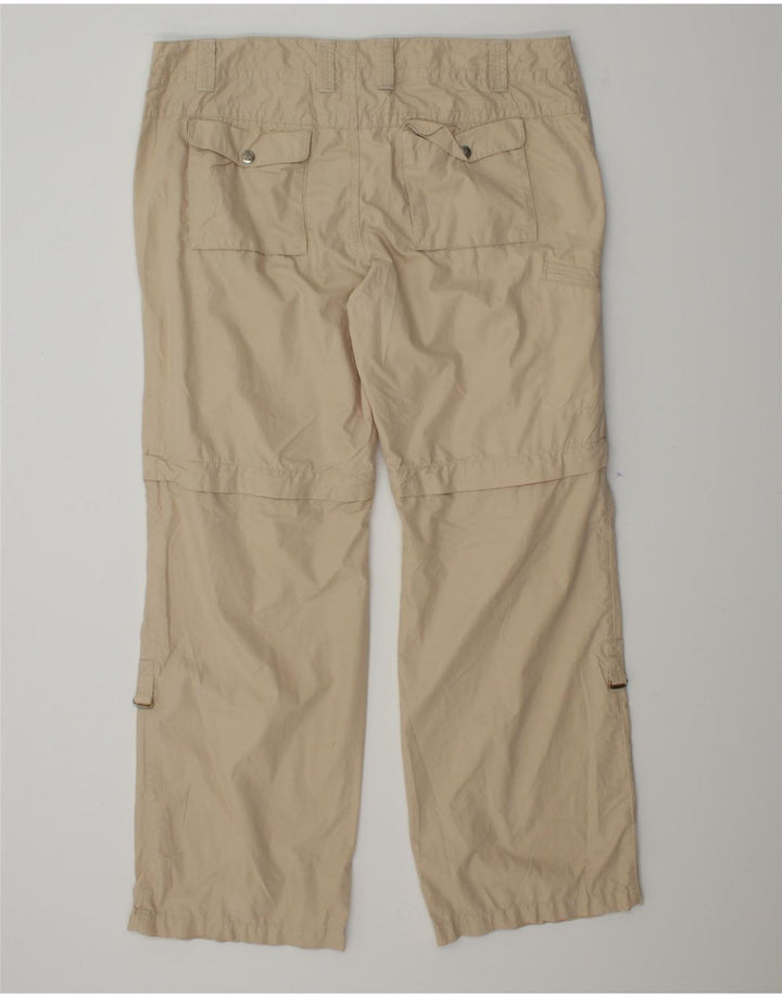 EDDIE BAUER Womens Straight Cargo Trousers US 14 XL W36 L31 Beige Cotton Vintage Eddie Bauer and Second-Hand Eddie Bauer from Messina Hembry 