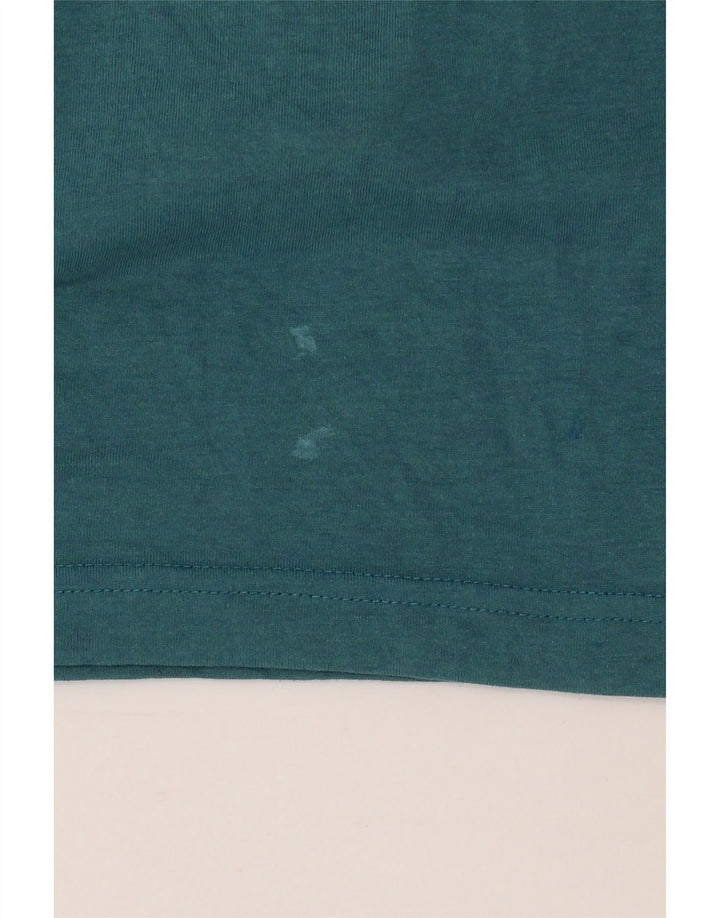 Camiseta gráfica masculina Penguin Top XL algodão azul
