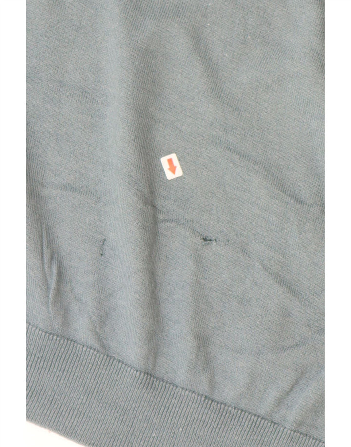 Suéter masculino Marks & Spencer com gola polo XL azul modal