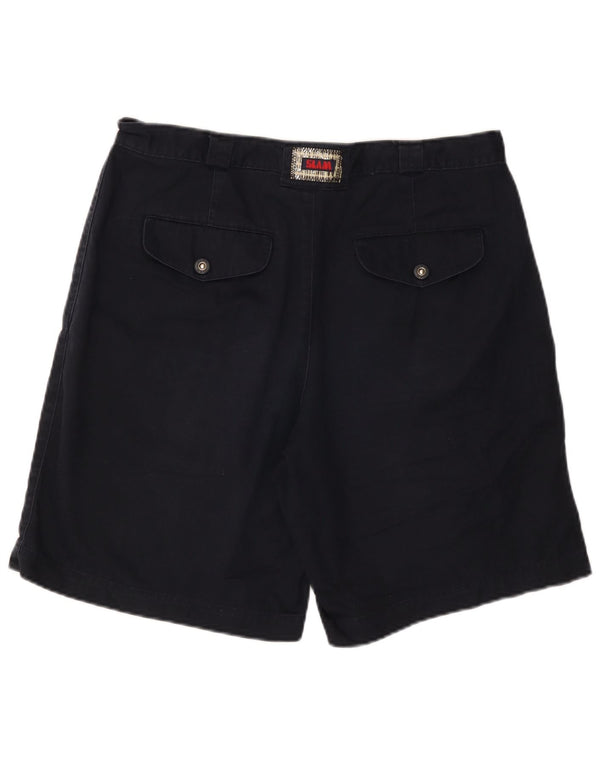 Slam Mens Chino Shorts IT 50 Grande W34 Algodão Azul Marinho