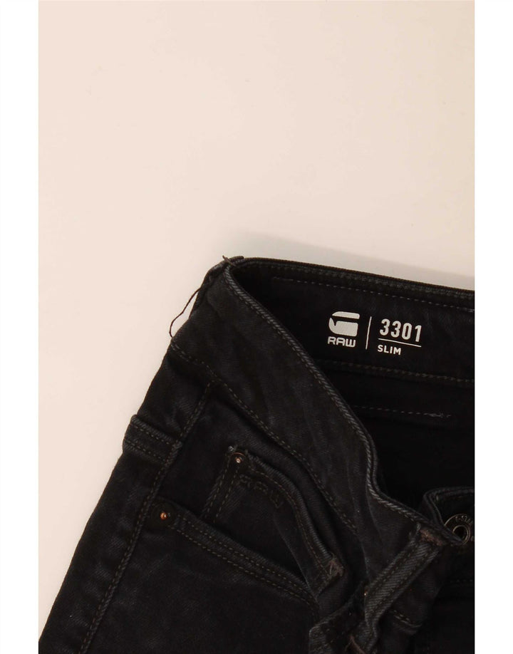 Calça jeans feminina G-Star 3301 Slim W30 L29 preta
