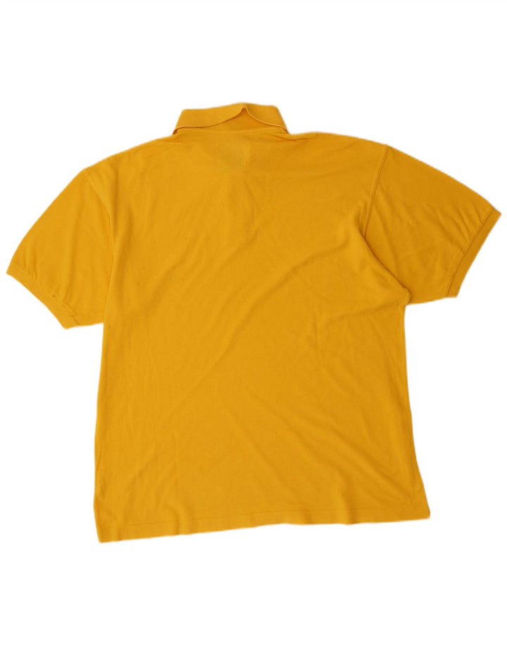 Camisa polo masculina THINK PINK grande algodão amarelo